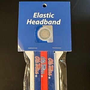Ole Miss Elastic Headband Set - Red and Blue